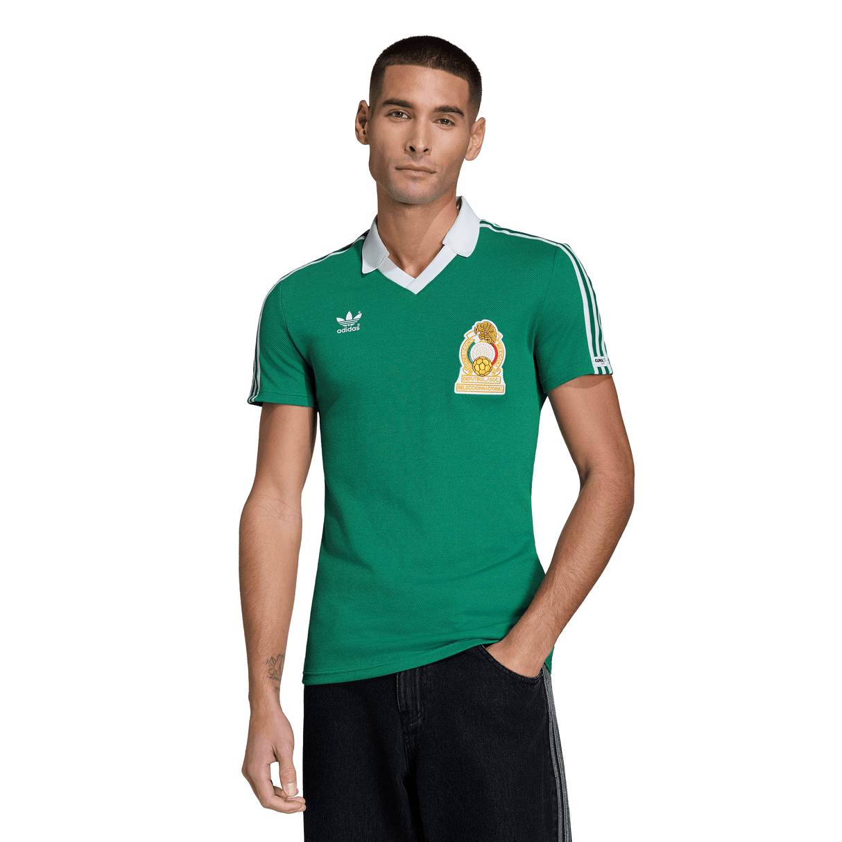 adidas Mexico Home Men's Soccer Jersey 1986 - Green - Best Buy Soccer