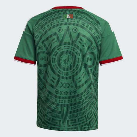 adidas Mexico Home Youth Soccer Jersey 26 - Green - Best Buy Soccer