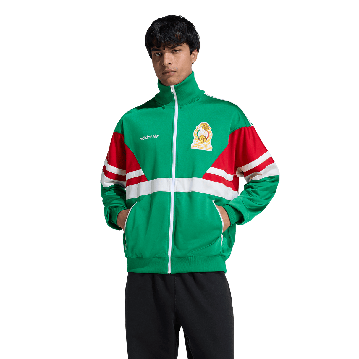 adidas Mexico Men's Soccer Track Top 1986 - Green - Best Buy Soccer