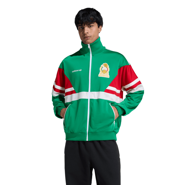 adidas Mexico Men's Soccer Track Top 1986 - Green - Best Buy Soccer