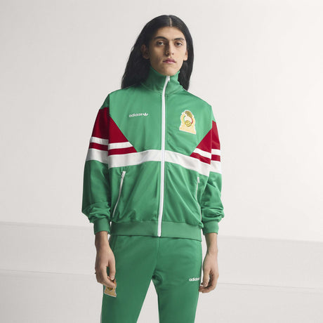 adidas Mexico Men's Soccer Track Top 1986 - Green - Best Buy Soccer