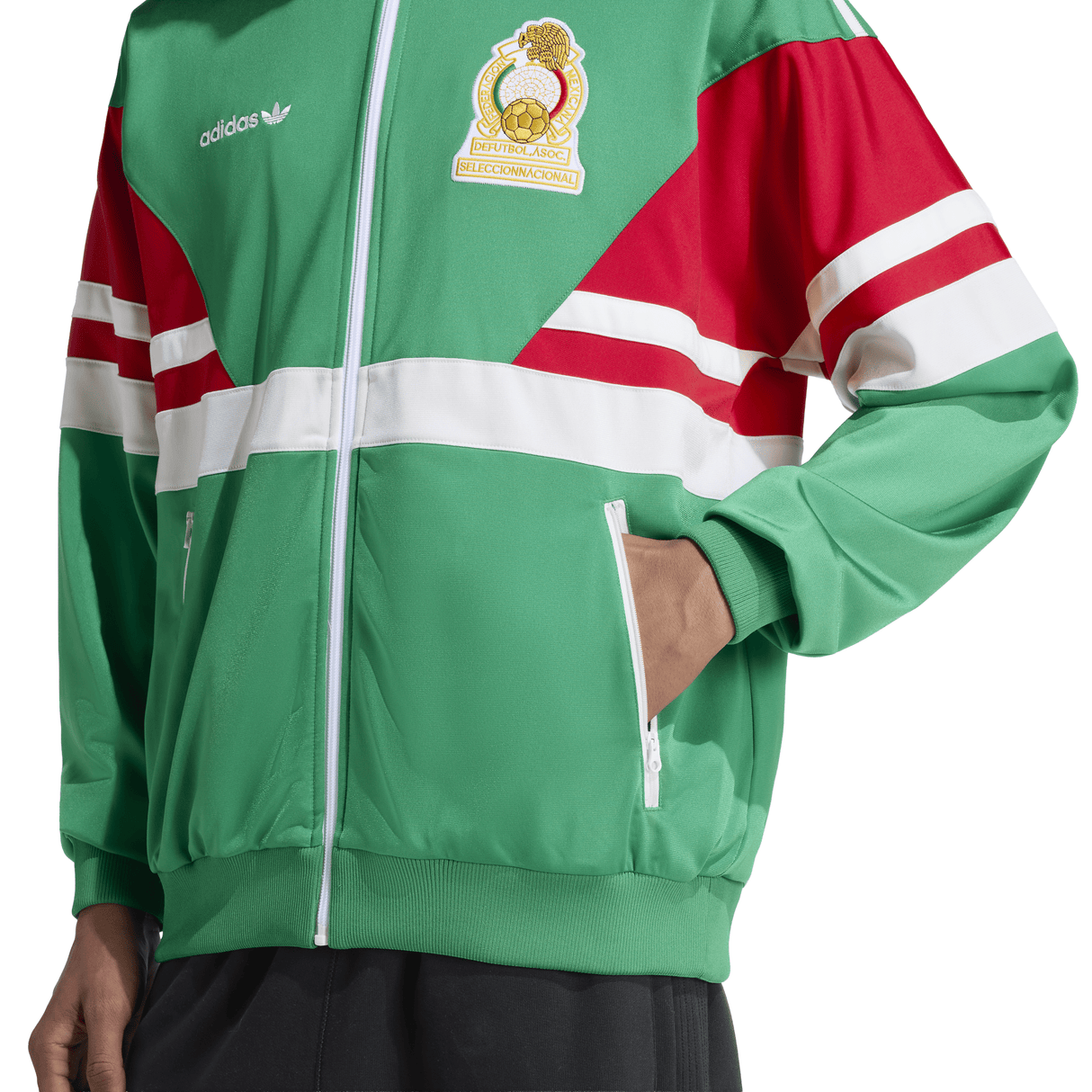 adidas Mexico Men's Soccer Track Top 1986 - Green - Best Buy Soccer