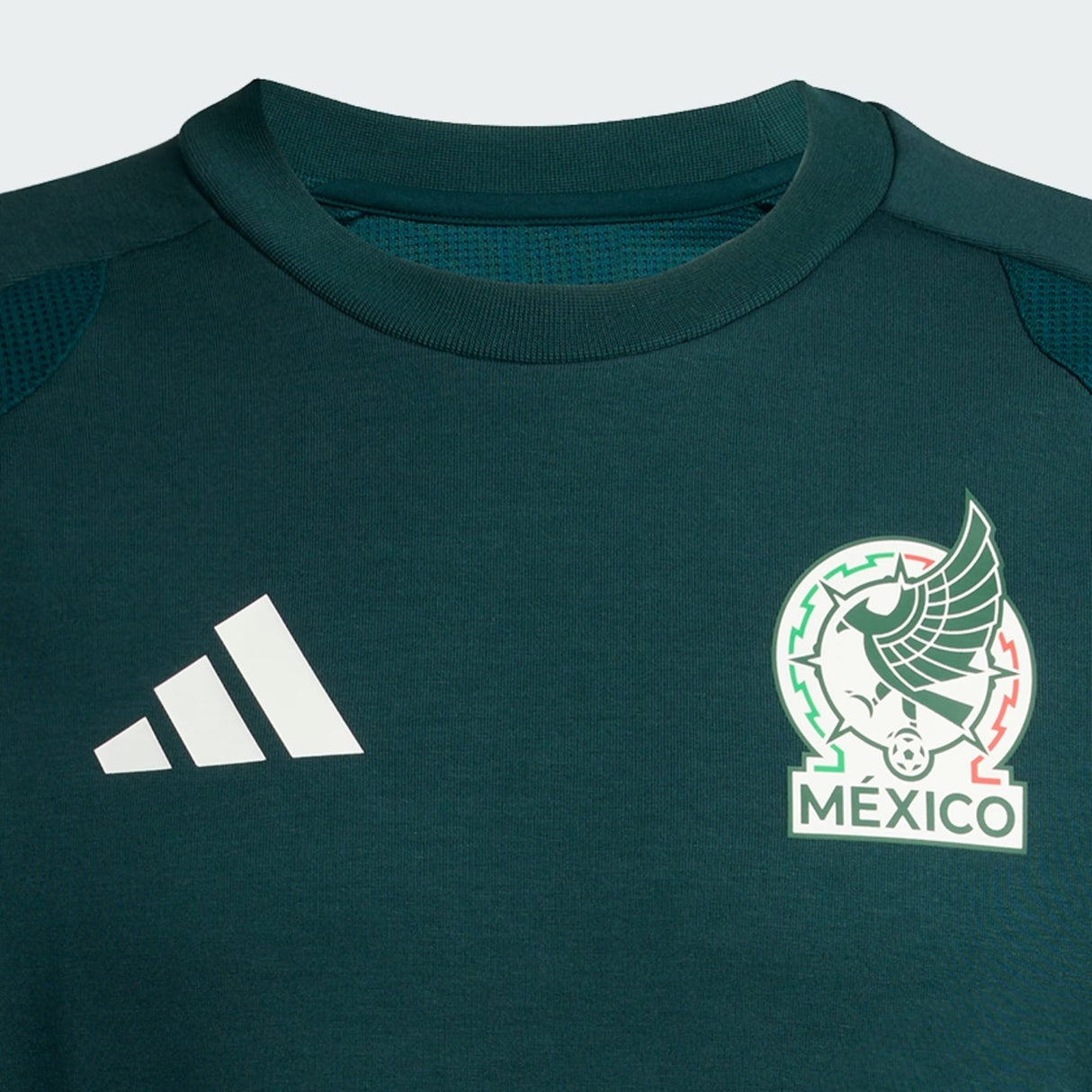 adidas Mexico Tiro Travel Crew Sweatshirt - Green - Best Buy Soccer
