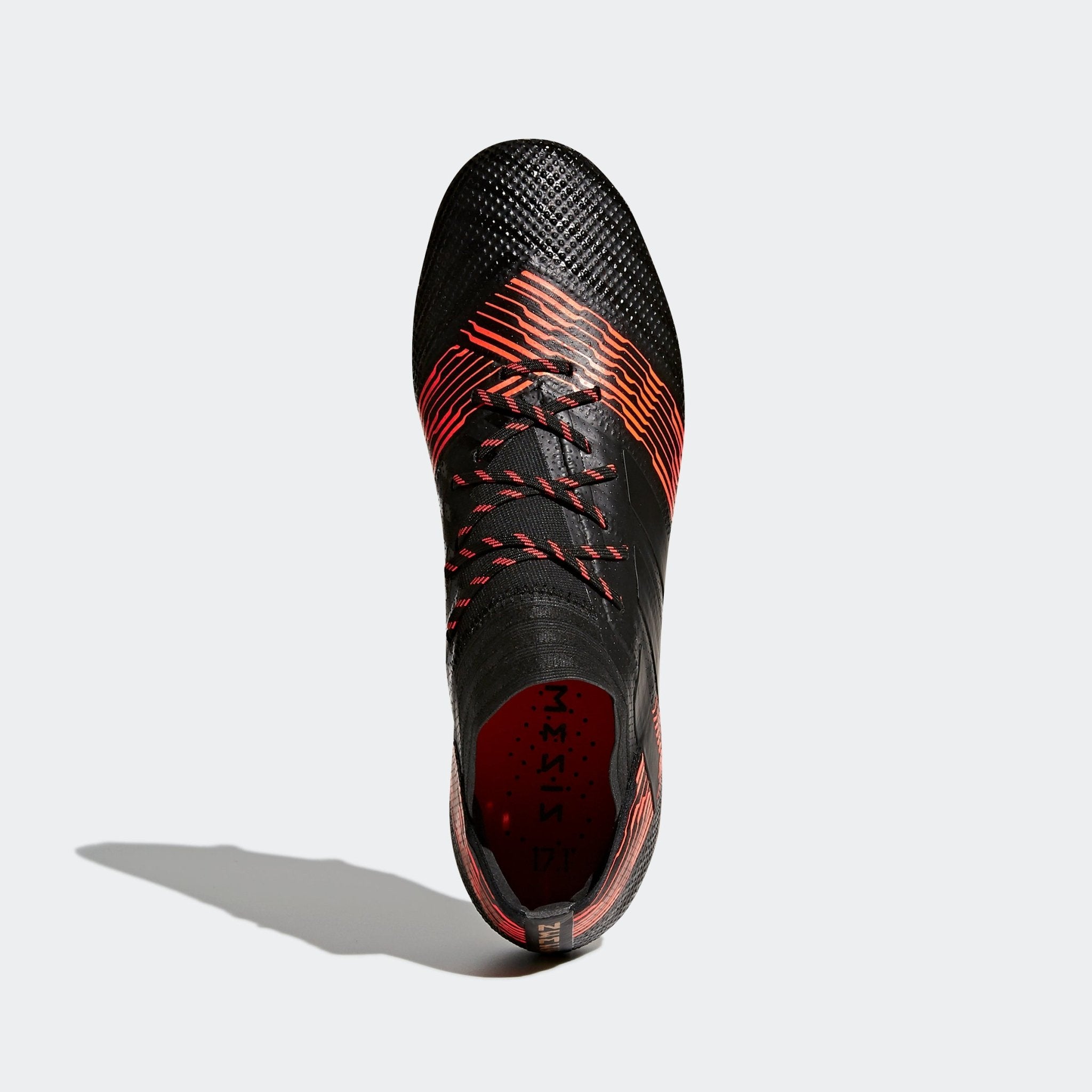 adidas Nemeziz 17.1 FG Firm Ground Soccer Cleats - Black/Solar Red - Best Buy Soccer