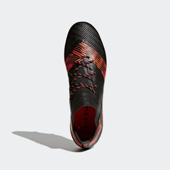 adidas Nemeziz 17.1 FG Firm Ground Soccer Cleats - Black/Solar Red - Best Buy Soccer