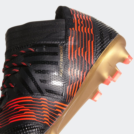 adidas Nemeziz 17.1 FG Firm Ground Soccer Cleats - Black/Solar Red - Best Buy Soccer