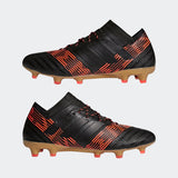 adidas Nemeziz 17.1 FG Firm Ground Soccer Cleats - Black/Solar Red - Best Buy Soccer