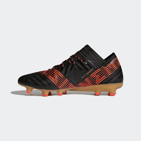 adidas Nemeziz 17.1 FG Firm Ground Soccer Cleats - Black/Solar Red - Best Buy Soccer