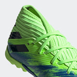 adidas Nemeziz 19.3 TF Turf Youth Soccer Cleats - Signal Green/Black/Royal - Best Buy Soccer
