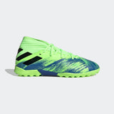 adidas Nemeziz 19.3 TF Turf Youth Soccer Cleats - Signal Green/Black/Royal - Best Buy Soccer