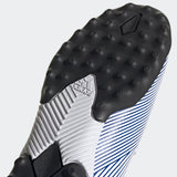 adidas Nemeziz 19.3 TF Turf Youth Soccer Cleats - White/Royal - Best Buy Soccer