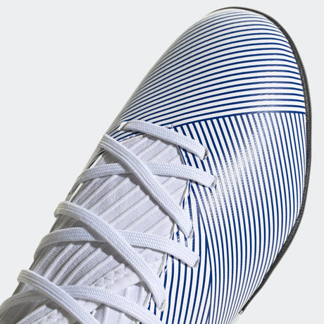 adidas Nemeziz 19.3 TF Turf Youth Soccer Cleats - White/Royal - Best Buy Soccer