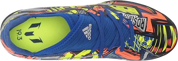adidas Nemeziz Messi 19.3 TF Turf Youth Soccer Cleats - Royal/Silver Metallic/Solar Yellow - Best Buy Soccer