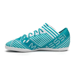 adidas Nemeziz Messi Tango 17.3 IN Indoor Soccer Shoes - White/Legend Ink/Energy Blue - Best Buy Soccer