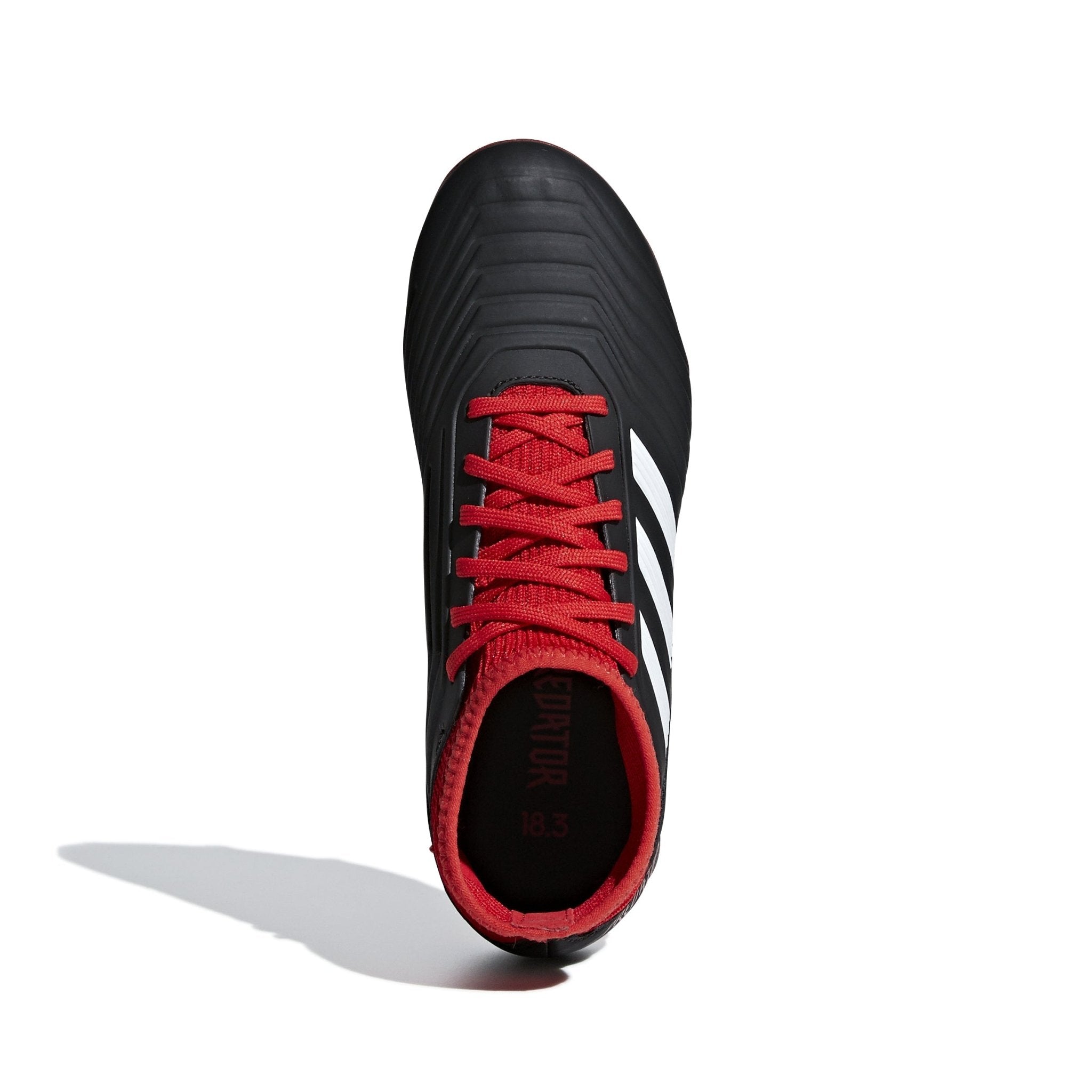 adidas Predator 18.3 FG Firm Ground Youth Soccer Cleats - Black/White/Red - Best Buy Soccer
