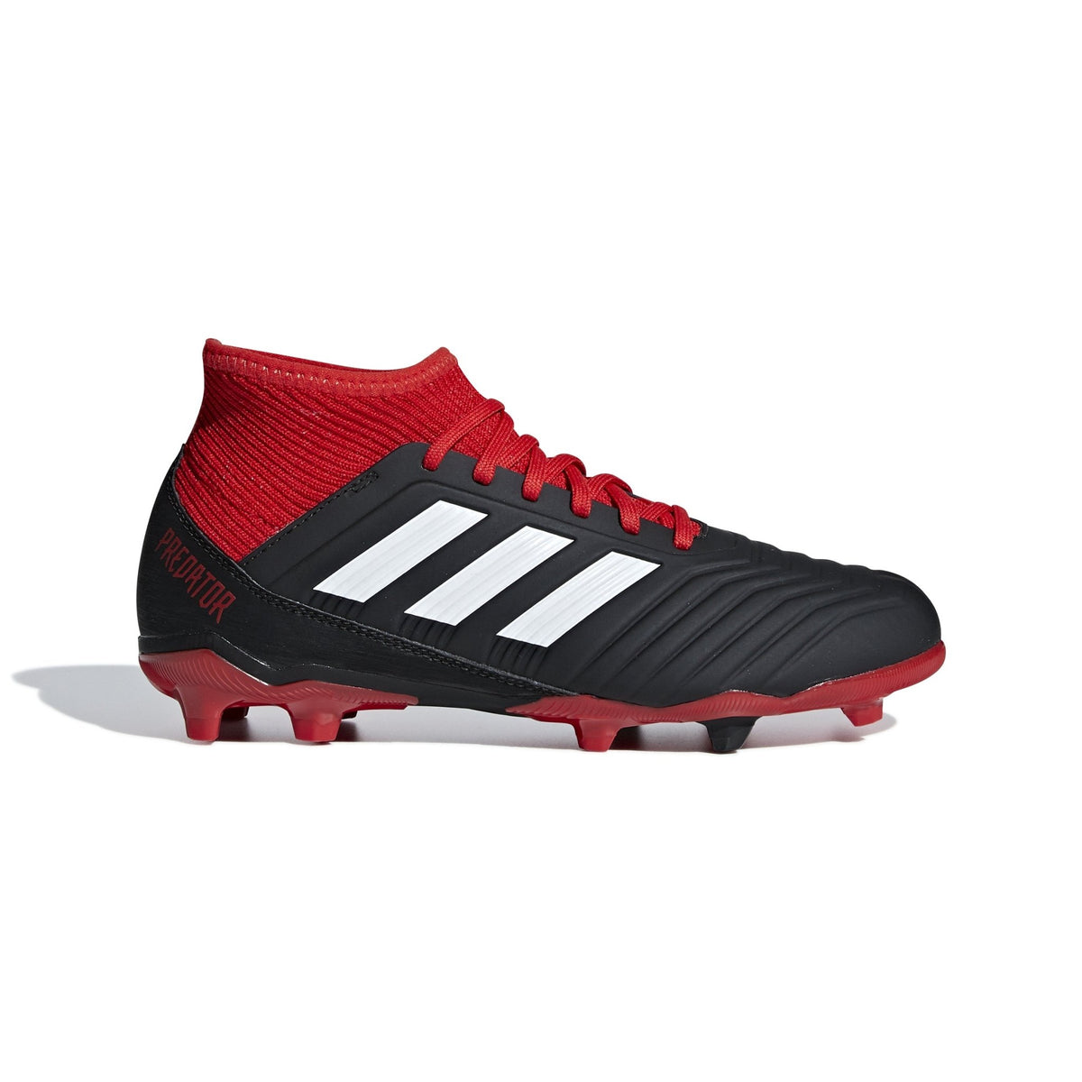 adidas Predator 18.3 FG Firm Ground Youth Soccer Cleats - Black/White/Red - Best Buy Soccer