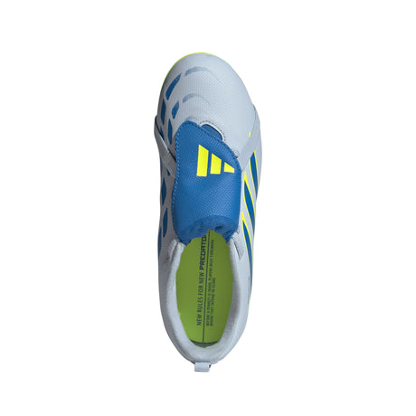 adidas Predator Club Fold-Over Tongue Elastic Laces FG/MG Firm Ground/Multi Ground Youth Soccer Cleats - Sky/Blue/Yellow - Best Buy Soccer