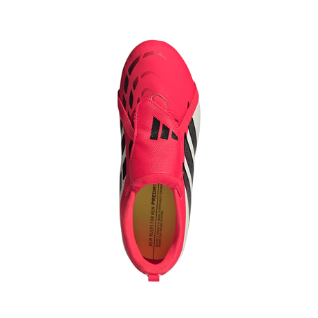 adidas Predator Club Fold-Over Tongue Elastic Laces FG/MG Youth Soccer Cleats - Red/Black/White - Best Buy Soccer