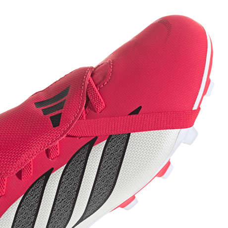 adidas Predator Club Fold-Over Tongue Elastic Laces FG/MG Youth Soccer Cleats - Red/Black/White - Best Buy Soccer