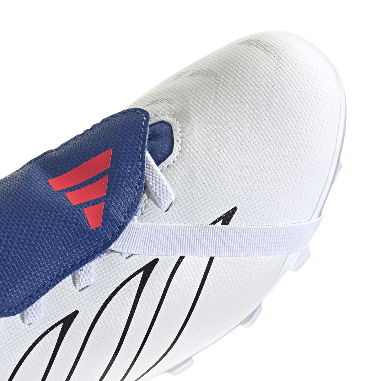adidas Predator Club Fold-Over Tongue Elastic Laces Firm Ground/Multi Ground Youth Soccer Cleats - White - Best Buy Soccer