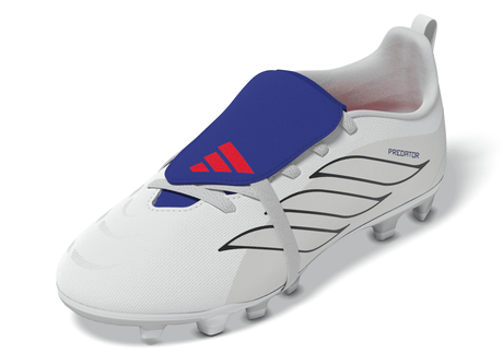 adidas Predator Club Fold-Over Tongue Elastic Laces Firm Ground/Multi Ground Youth Soccer Cleats - White - Best Buy Soccer