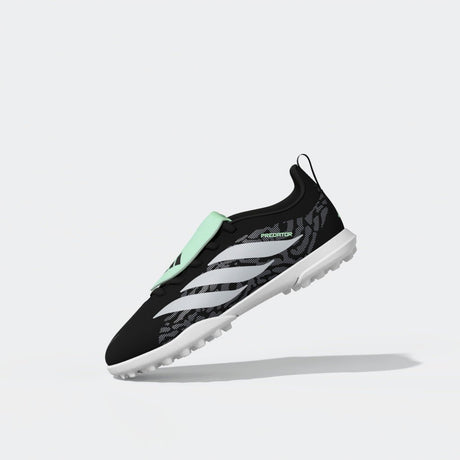 adidas Predator Club Fold-Over Tongue Elastic Laces TF Turf Youth Soccer Cleats - Black/Silver - Best Buy Soccer