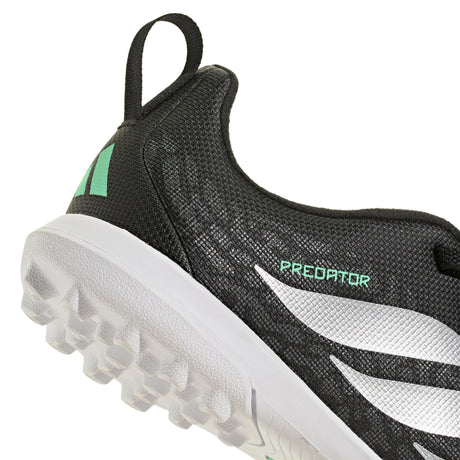 adidas Predator Club Fold-Over Tongue Elastic Laces TF Turf Youth Soccer Cleats - Black/Silver - Best Buy Soccer