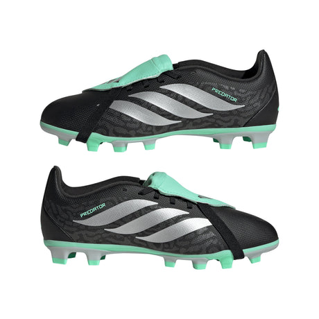 adidas Predator Club Fold-Over Tongue FG/MG Firm Ground/Multi Ground Youth Soccer Cleats - Black/Silver/Mint - Best Buy Soccer