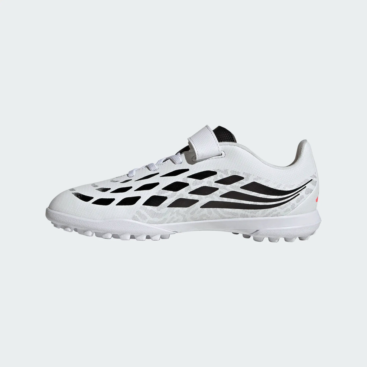 adidas Predator Club Hook & Loop Turf Youth Soccer Cleats - White/Black - Best Buy Soccer