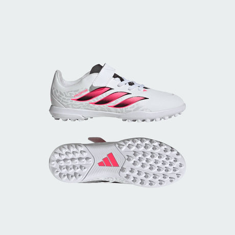 adidas Predator Club Hook & Loop Turf Youth Soccer Cleats - White/Black - Best Buy Soccer