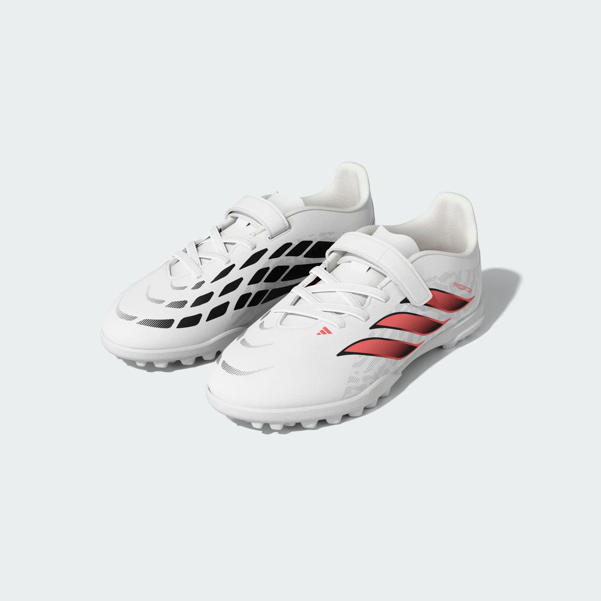 adidas Predator Club Hook & Loop Turf Youth Soccer Cleats - White/Black - Best Buy Soccer