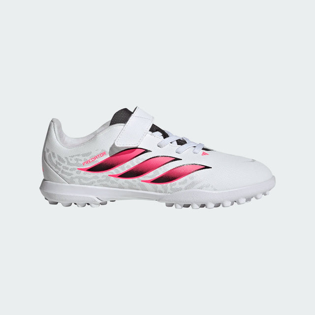 adidas Predator Club Hook & Loop Turf Youth Soccer Cleats - White/Black - Best Buy Soccer