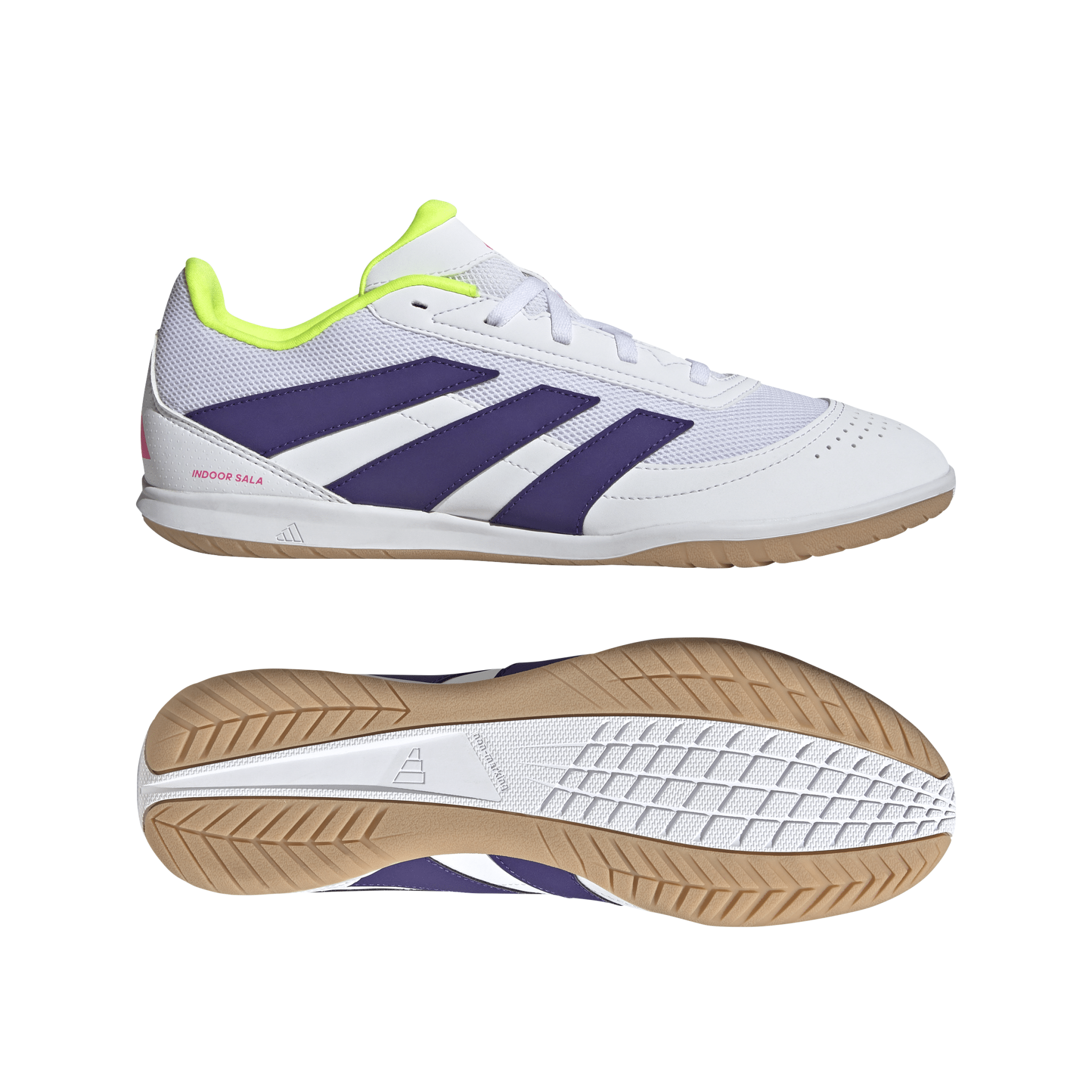 adidas Predator Club Indoor Sala Boots White/Purple - Best Buy Soccer