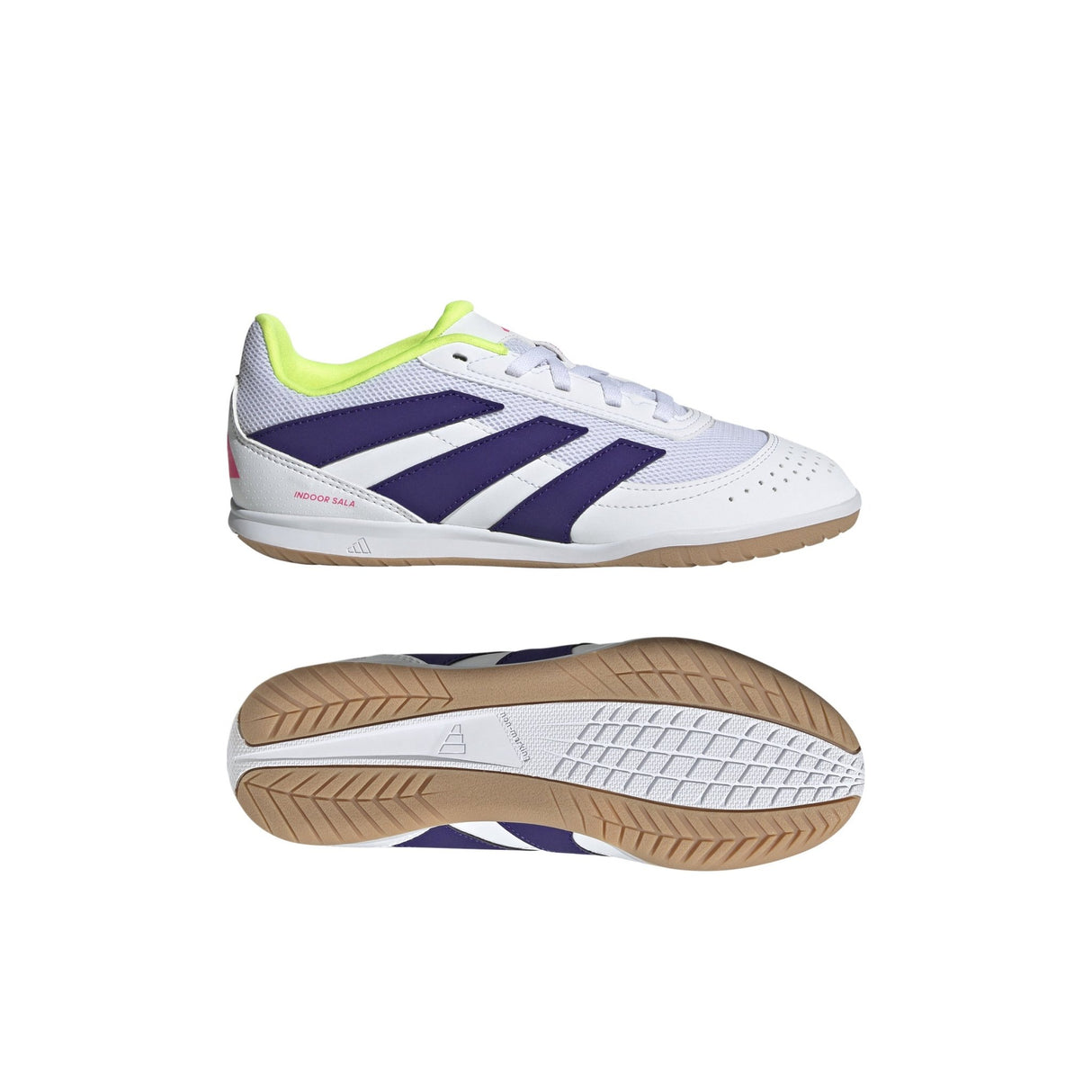 adidas Predator Club Sala Indoor Boots Junior White/Purple - Best Buy Soccer