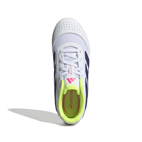 adidas Predator Club Sala Indoor Boots Junior White/Purple - Best Buy Soccer