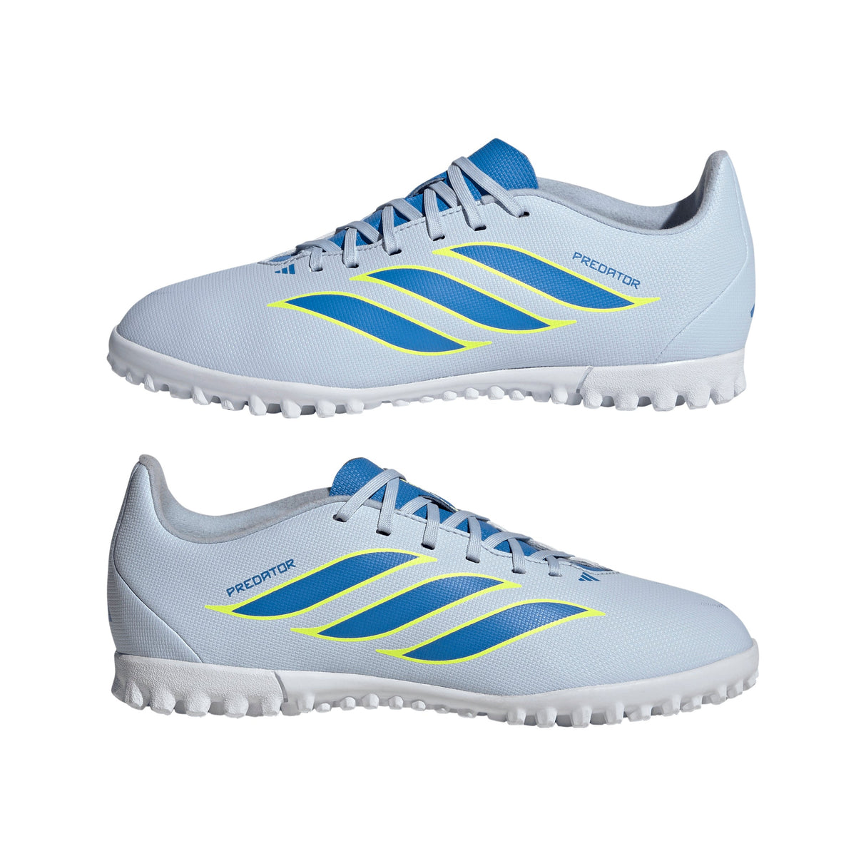 adidas Predator Club TF Turf Youth Soccer Cleats - Sky/Blue/Yellow - Best Buy Soccer