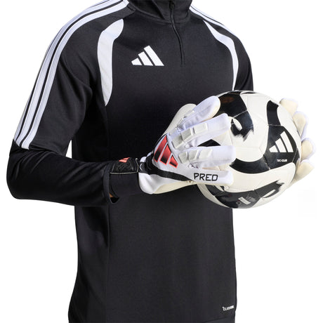 adidas Predator Competition Goalkeeper Soccer Gloves - White/Black - Best Buy Soccer