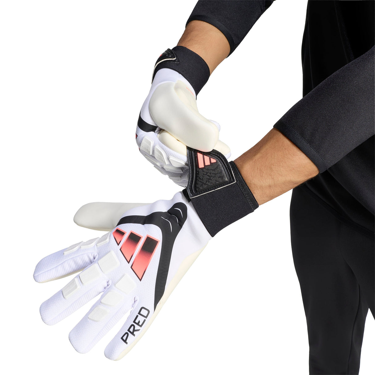 adidas Predator Competition Goalkeeper Soccer Gloves - White/Black - Best Buy Soccer