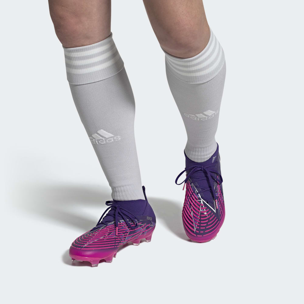 adidas Predator Edge.1 FG Firm Ground Boots College Purple/Silver Metallic/Shock Pink - Best Buy Soccer