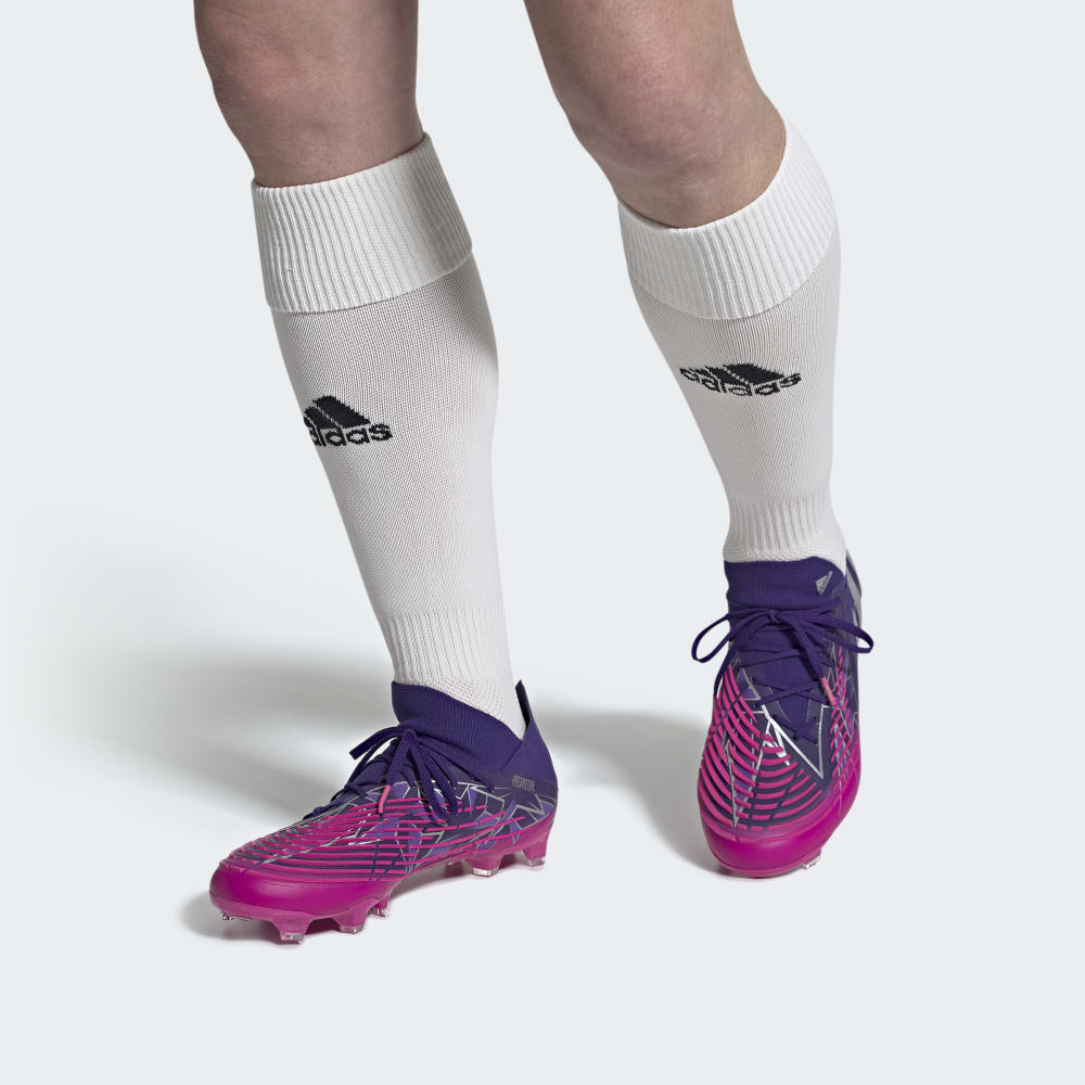adidas Predator Edge.1 FG Low Firm Ground Boots Team College Purple/Silver Metallic/Team Shock Pink - Best Buy Soccer