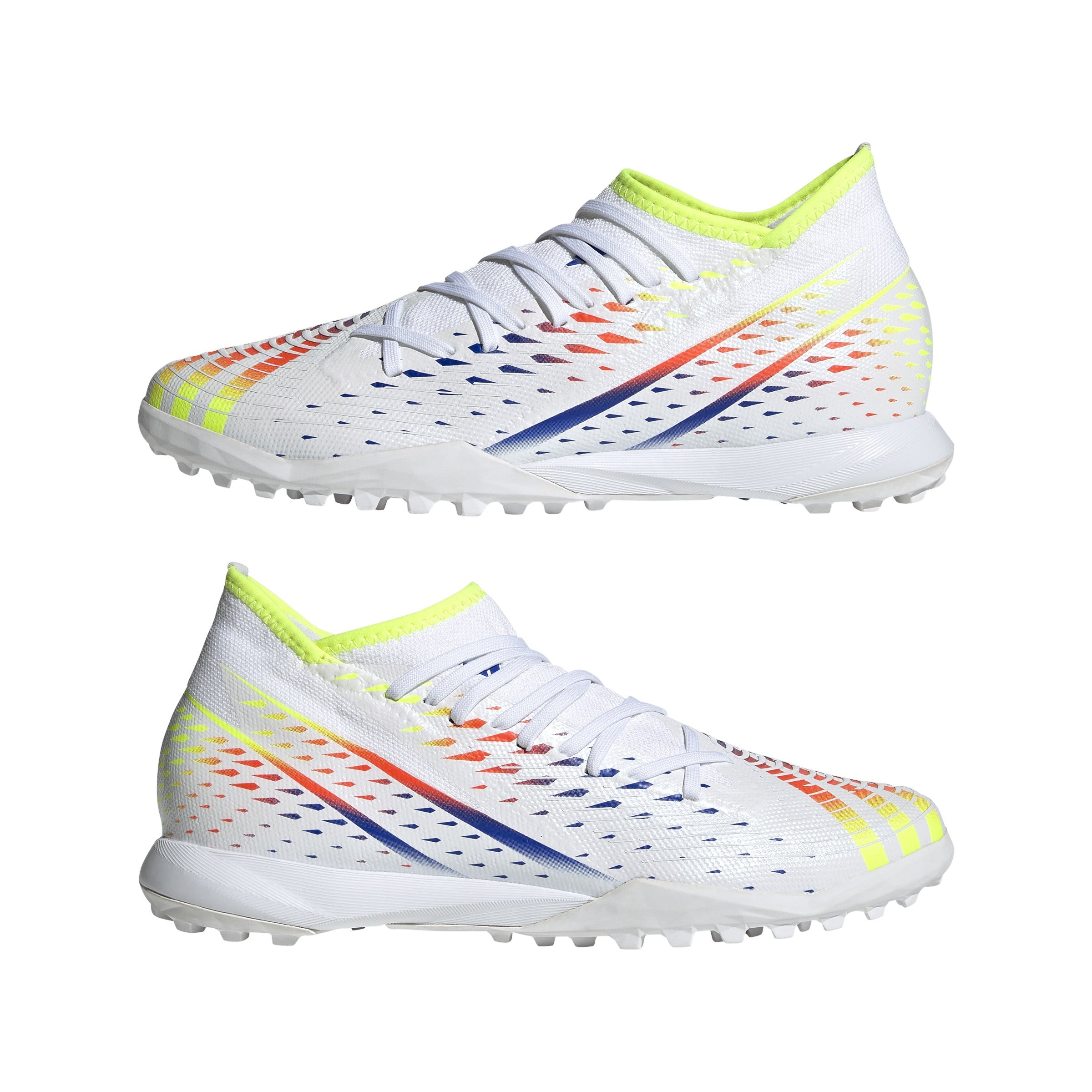 adidas Predator Edge.3 Turf Boots White/Yellow/Blue - Best Buy Soccer