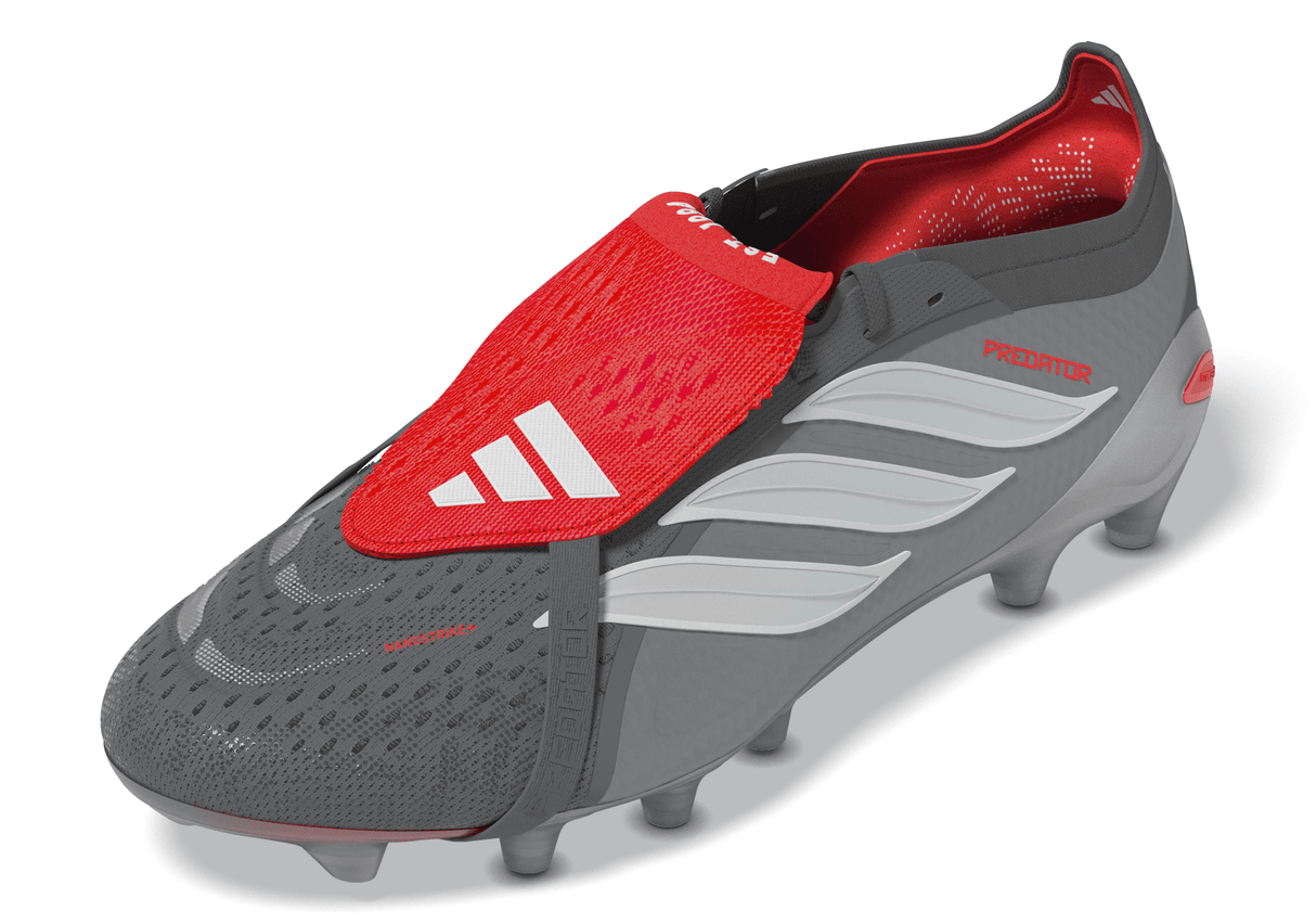 adidas Predator Elite Fold-Over Tongue AG Men's Soccer Cleats - Grey/Red - Best Buy Soccer