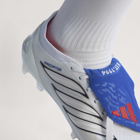 adidas Predator Elite Fold-Over Tongue FG Firm Ground Men's Soccer Cleats - White/Zero Metallic/Blue - Best Buy Soccer