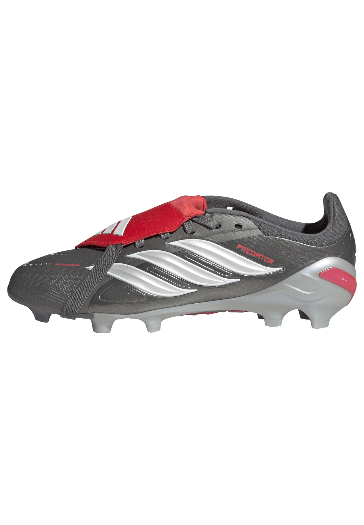 adidas Predator Elite Fold-Over Tongue FG Youth Soccer Cleats - Grey/Red - Best Buy Soccer
