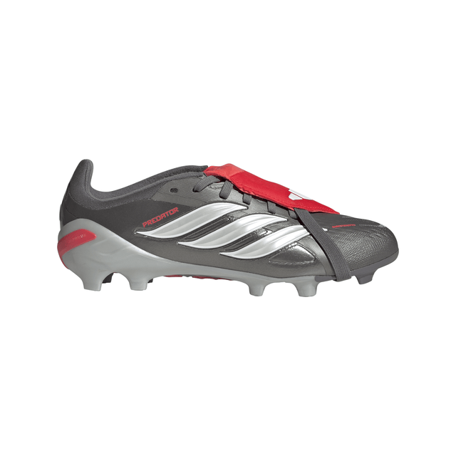 adidas Predator Elite Fold-Over Tongue FG Youth Soccer Cleats - Grey/Red - Best Buy Soccer