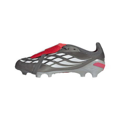 adidas Predator Elite Fold-Over Tongue FG Youth Soccer Cleats - Grey/Red - Best Buy Soccer