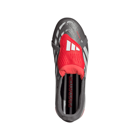 adidas Predator Elite Fold-Over Tongue FG Youth Soccer Cleats - Grey/Red - Best Buy Soccer
