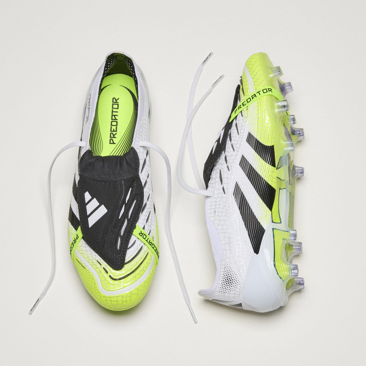 adidas Predator Elite Fold - Over Tongue Firm Ground Boots White/Black - Best Buy Soccer