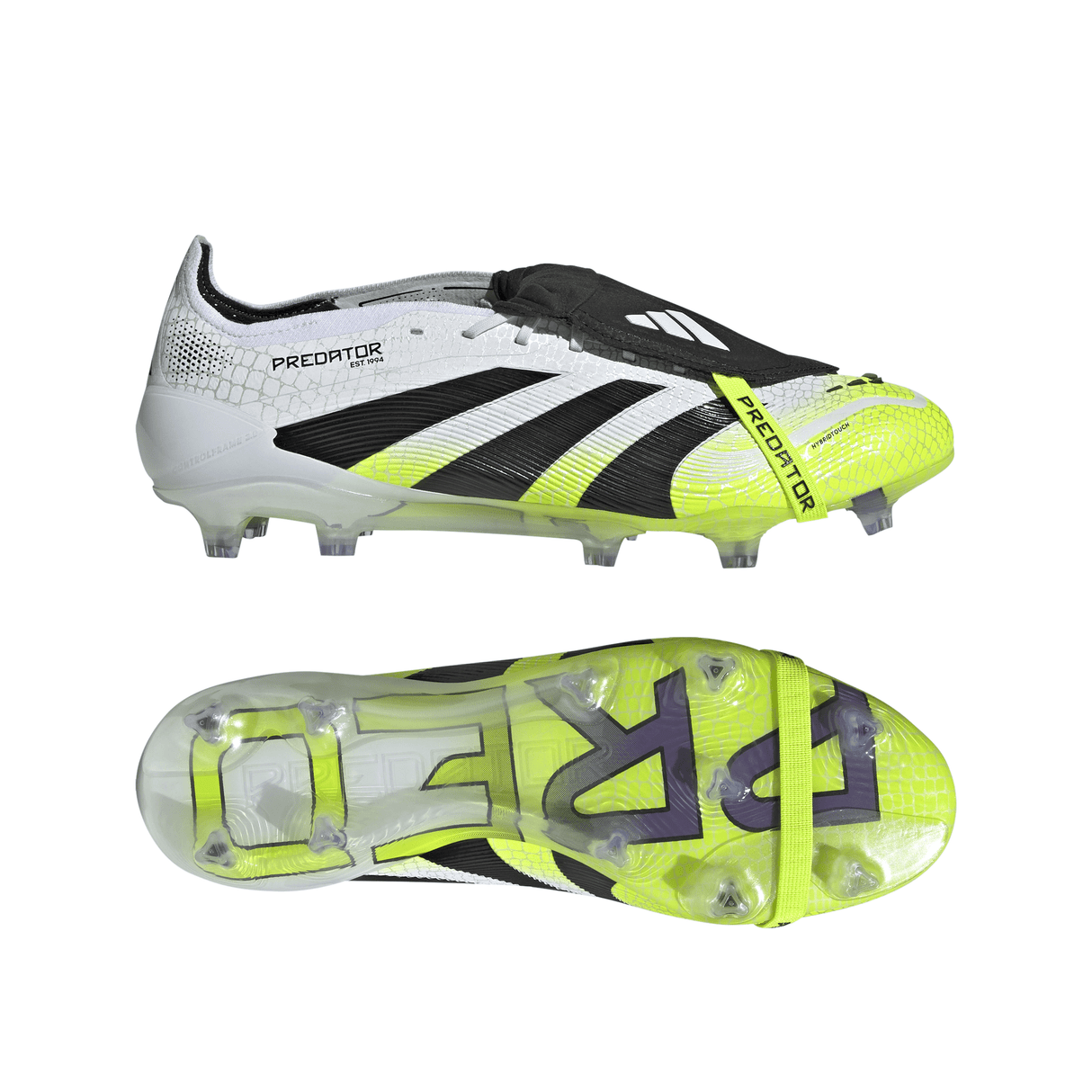 adidas Predator Elite Fold - Over Tongue Firm Ground Boots White/Black - Best Buy Soccer