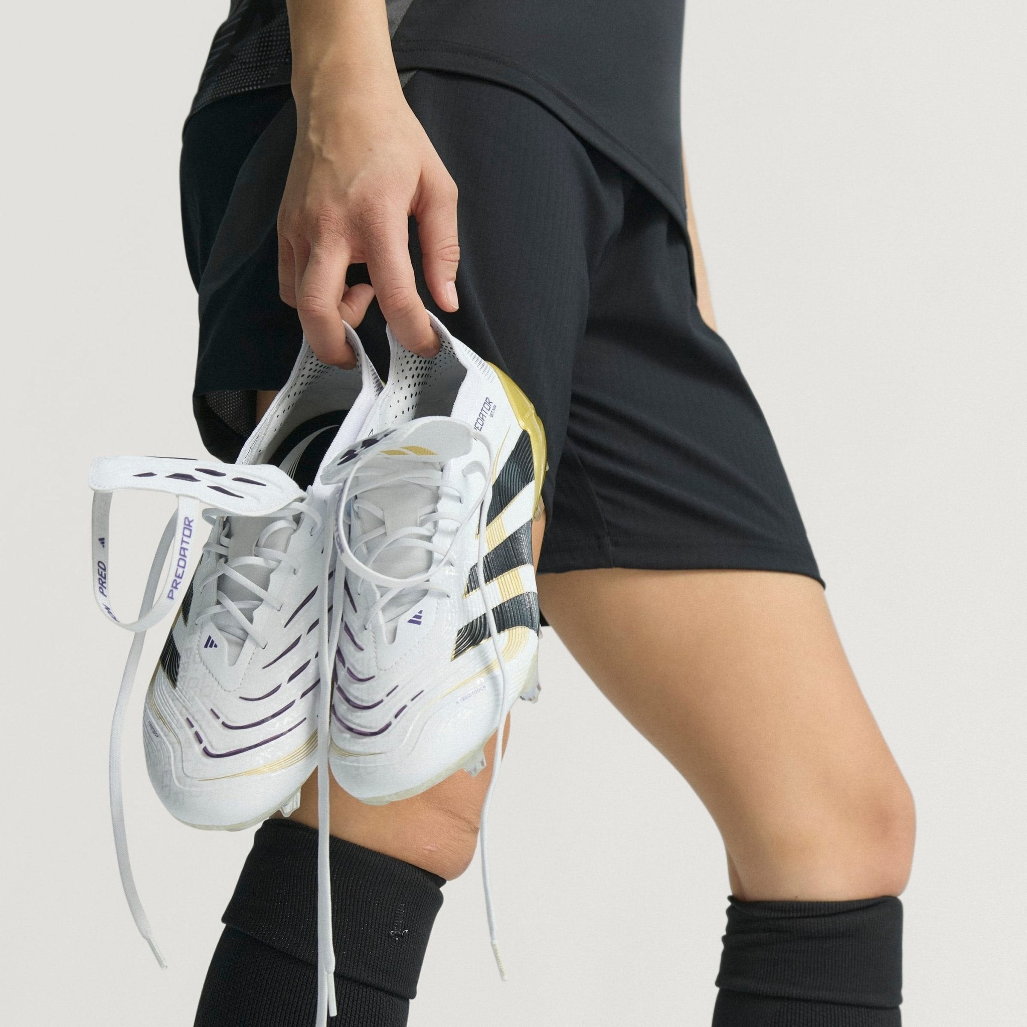 adidas Predator Elite Fold - Over Tongue Firm Ground Boots White/Black/Gold Metallic - Best Buy Soccer